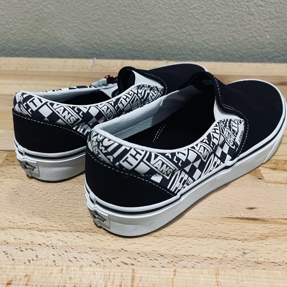 Vans Men's Classic Off the Wall Black/Asphalt Slip On Shoes - Mens 9.5 NWB - Picture 3 of 7